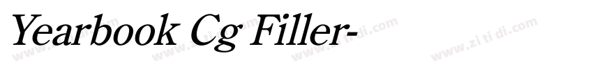Yearbook Cg Filler字体转换